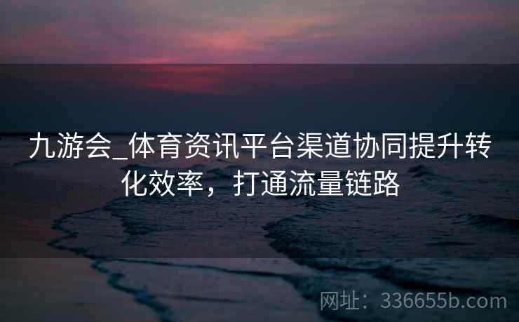 九游会_体育资讯平台渠道协同提升转化效率，打通流量链路