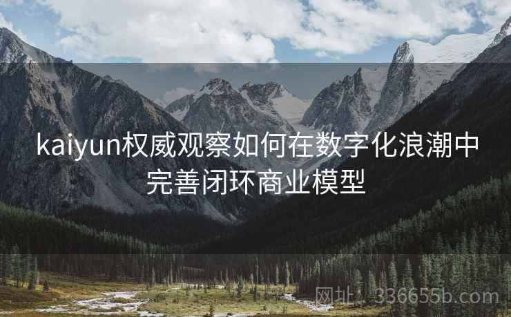 kaiyun权威观察如何在数字化浪潮中完善闭环商业模型