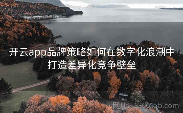 开云app品牌策略如何在数字化浪潮中打造差异化竞争壁垒