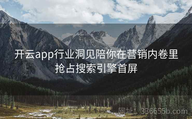 开云app行业洞见陪你在营销内卷里抢占搜索引擎首屏