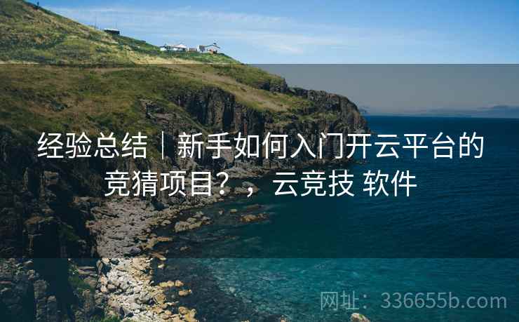经验总结｜新手如何入门开云平台的竞猜项目？，云竞技 软件
